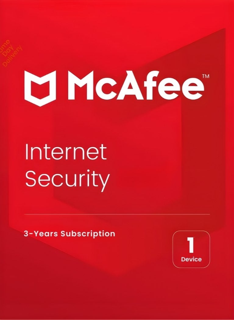 McAfee برنامج McAfee Internet Security (جهاز واحد لمدة 3 سنوات)